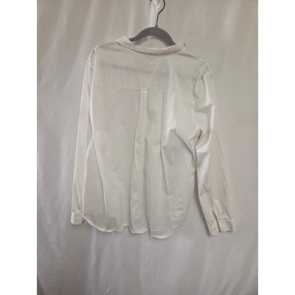EILEEN FISHER Womens XL White Button Down Long‎ Sleeve Shirt Top Relaxed Fit - Picture 2 of 5